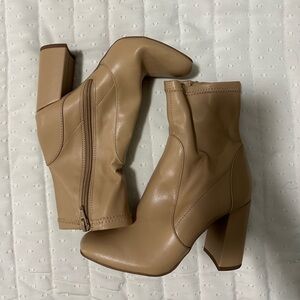 Target Chic Beige Ankle Booties